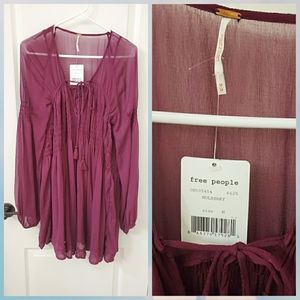Nwt Free People flowing blouse top